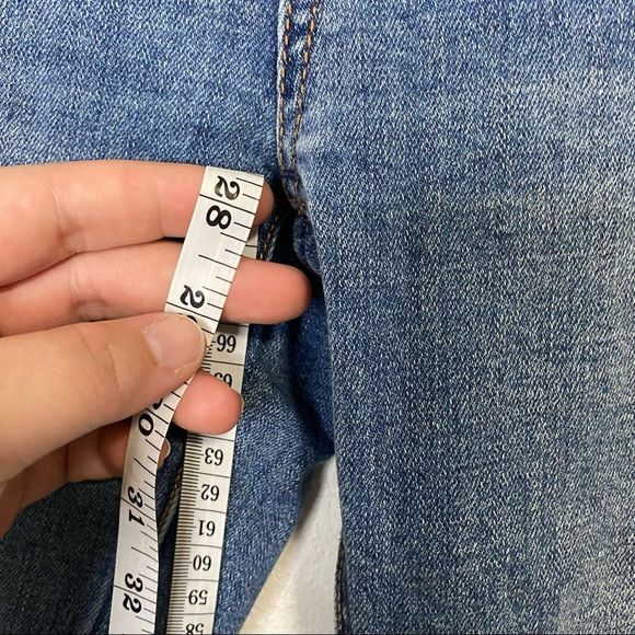 FreePeople Skinny Wash Raw Hem Split Ankle Jean-25 - Picture 5 of 11